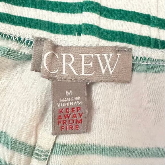 2/$30 J. Crew Dreamiest Pajama Boxer Shorts Green Stripe BT465 Size M - Picture 6 of 8